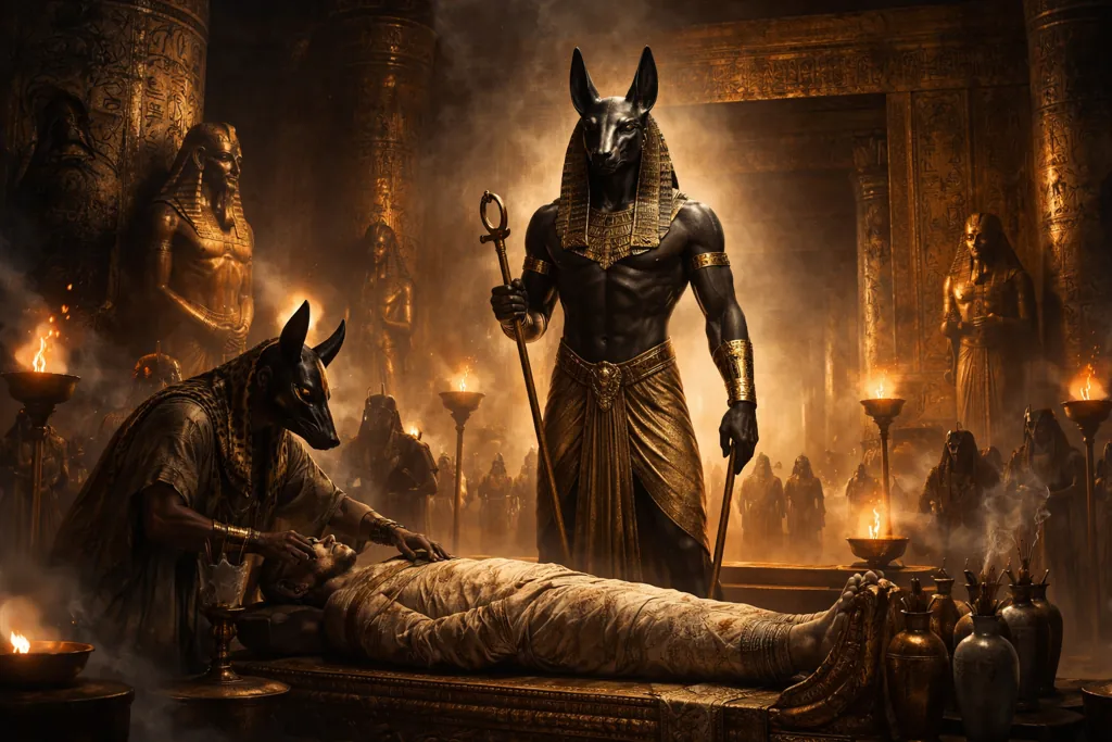 Anubis y el proceso funerario en el antiguo Egipto