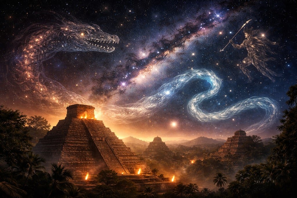 Constelaciones mayas: mitología estelar interpretada con tecnología moderna Constelaciones mayas: mitología estelar interpretada con tecnología moderna