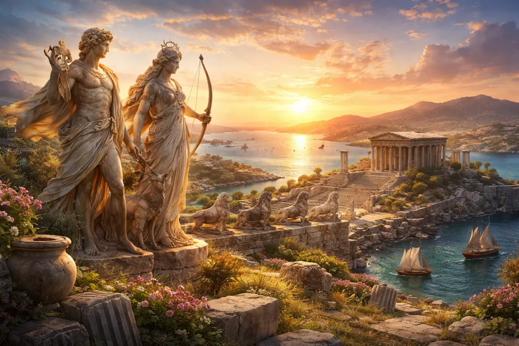 Delos: isla sagrada y lugar de nacimiento de Apolo y Artemisa