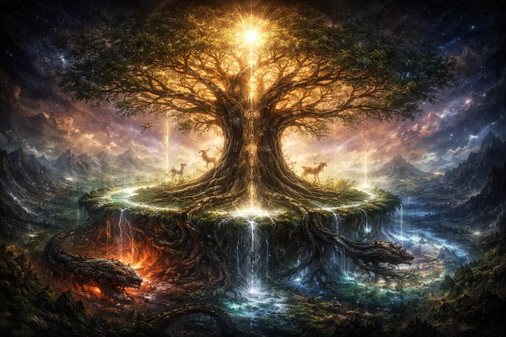 Yggdrasil: El árbol de la vida y los nueve mundos Yggdrasil: El árbol de la vida y los nueve mundos