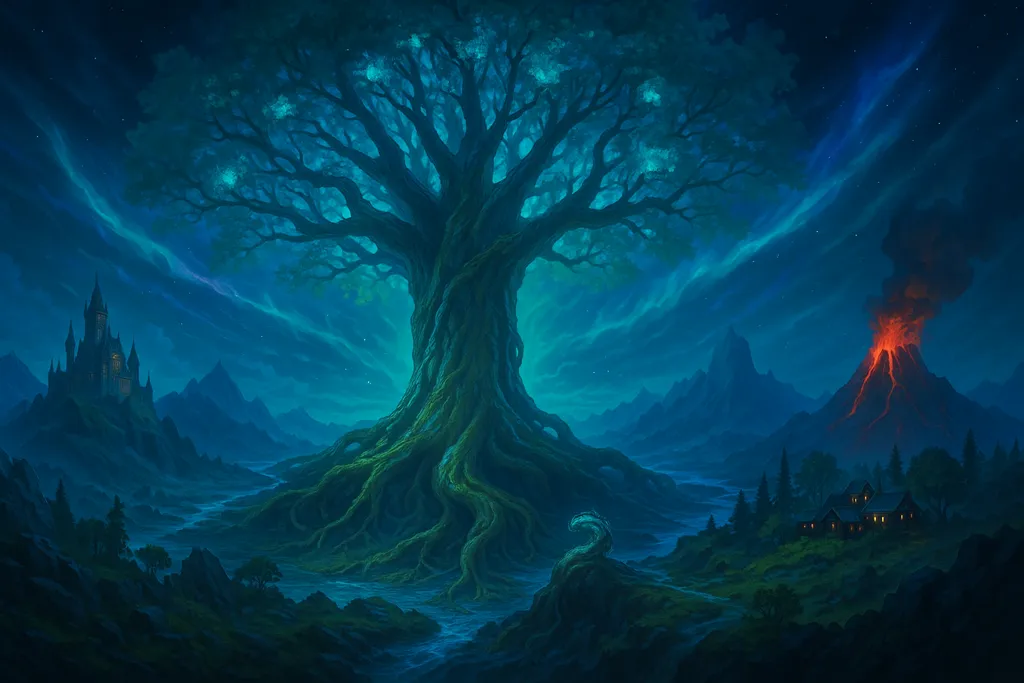 🌳 Yggdrasil: El árbol de la vida y los nueve mundos 🌌