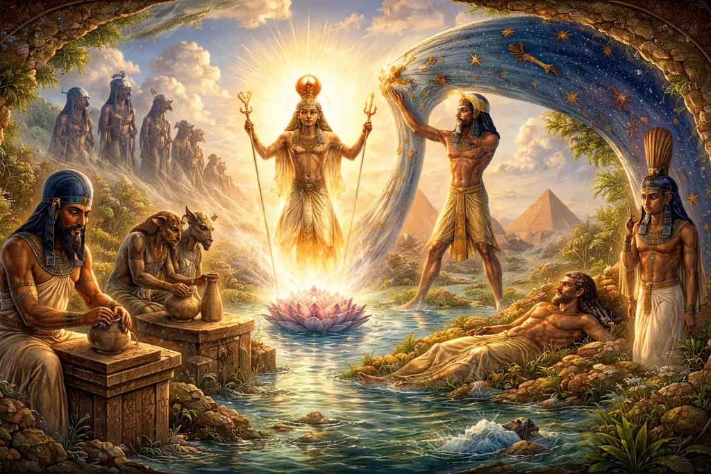 ¿Quién creó el mundo? Historias de la creación en la mitología egipcia